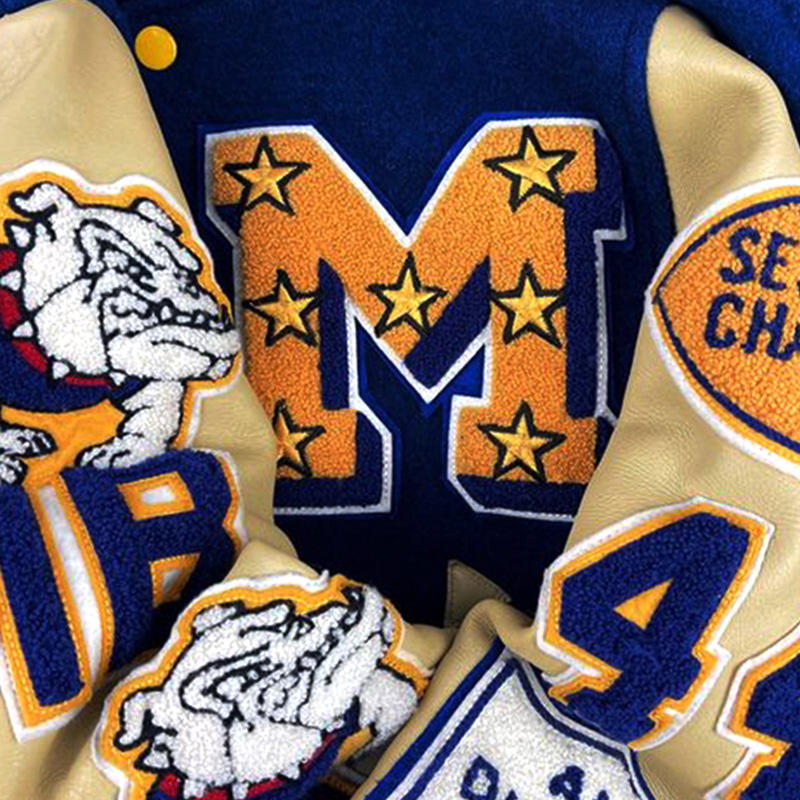 High Quality Varsity Jacket Winter Custom Logo Embroidery Design Men's Varsity Baseball Jacket Closure OEM Bomber Jacket