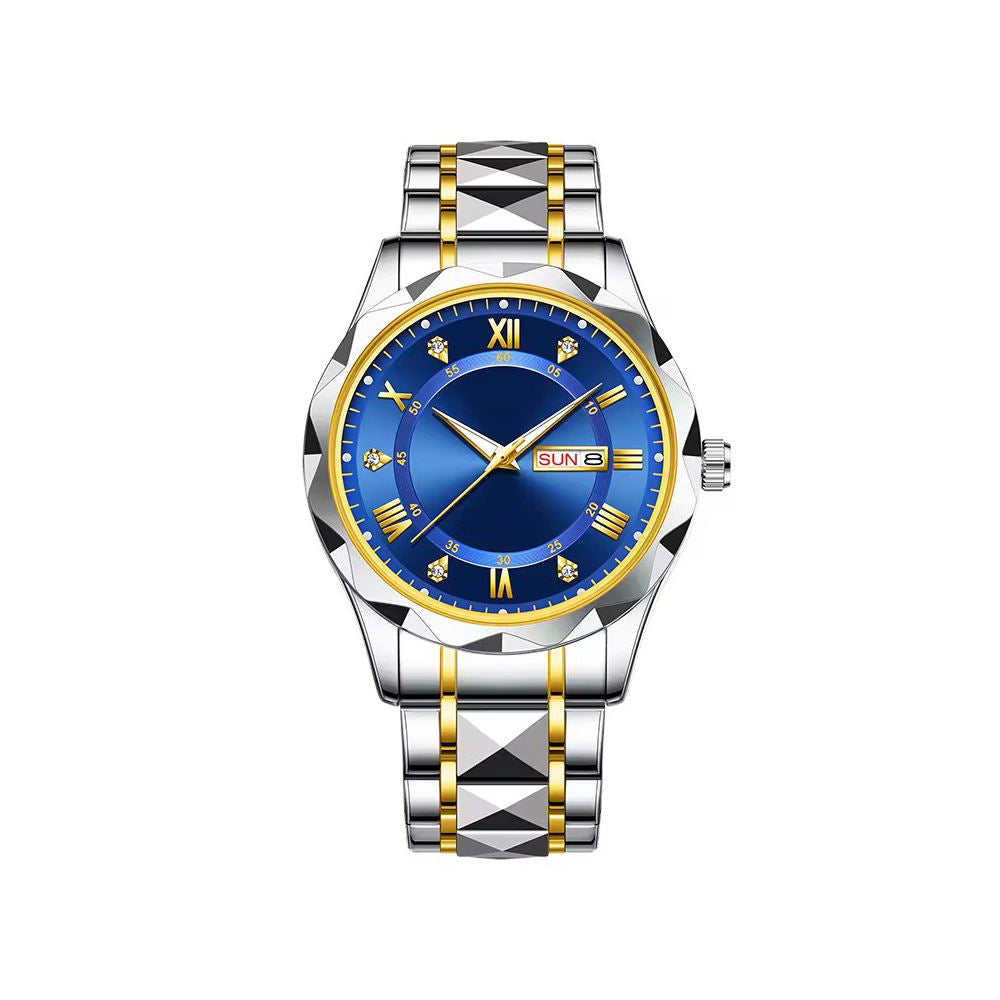 New Brand Lover's Wrist Watch Luxury Stainless Steel Belt Waterproof Date Clock Crystal Women Men Couple Quartz Watches