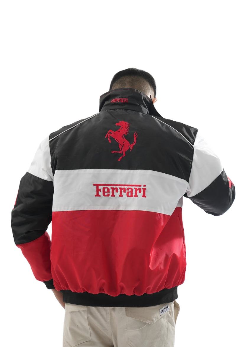 Men's Coats F1 Racing Suit Ferraris Team Riding Suit Loose Casual Motorcycle Cotton Clothing Embroidered Men's Jackets