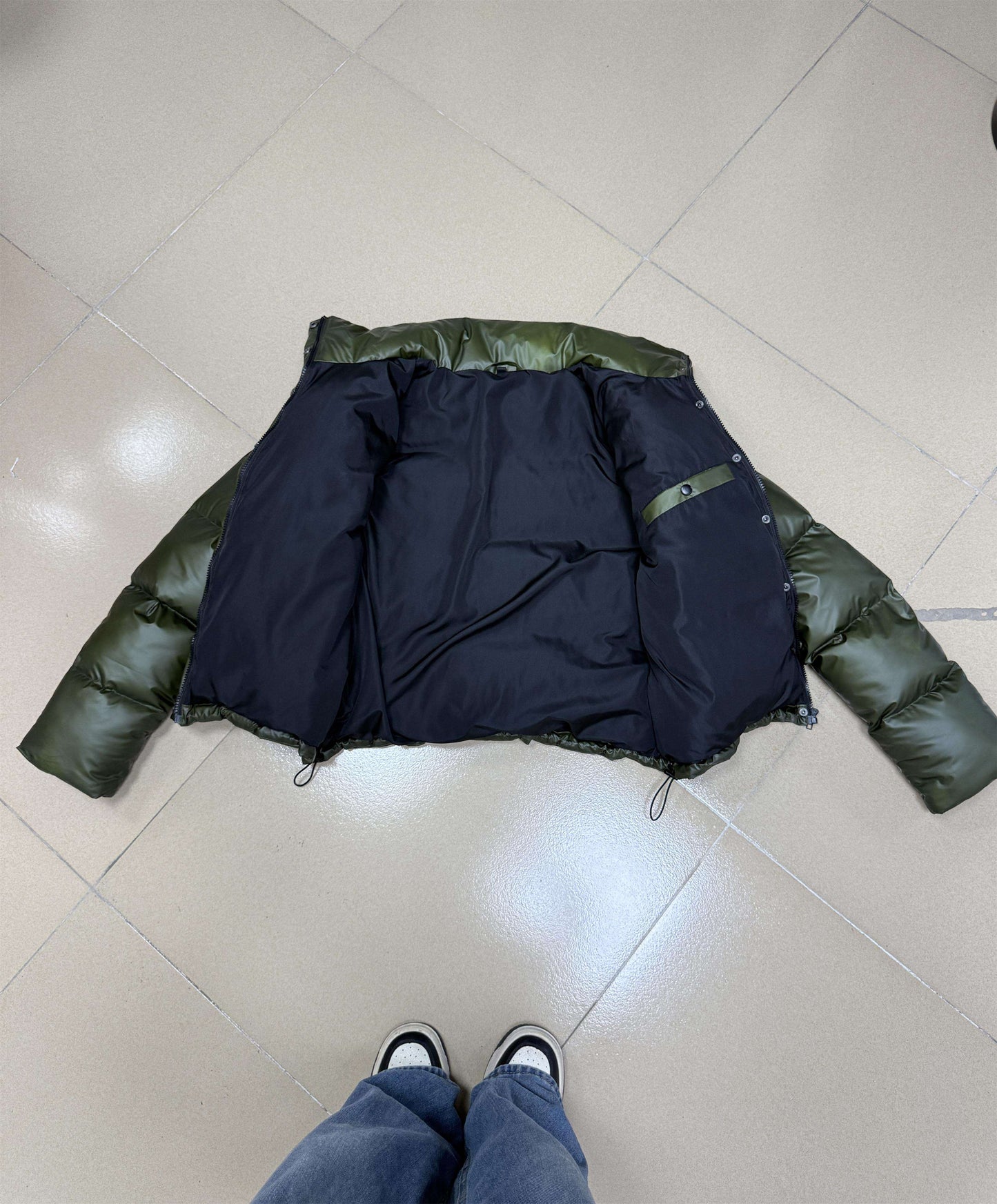 Winter Windproof Heated Thermochromatic Thick Padded Temperature Sensing Color Change Thermos Heat Reactive Puffer Jackets Men