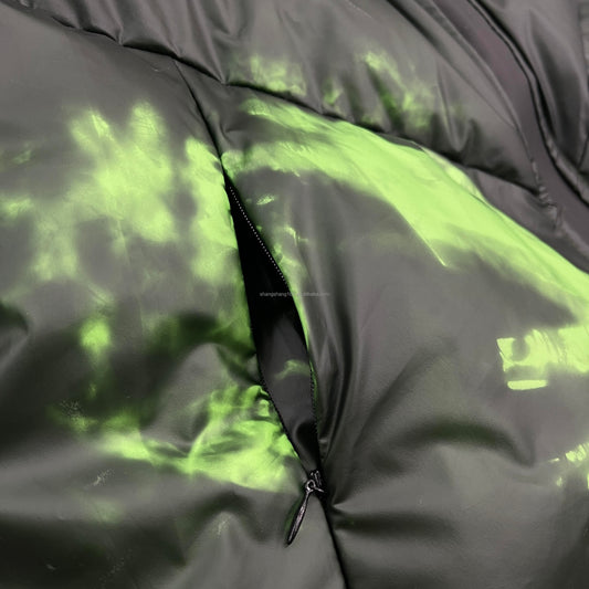 Customized Clothing Manufacturer Men's Winter Cardigan Streetwear Coat Heat Reactive PU Puffer Windbreaker Jacket for Men