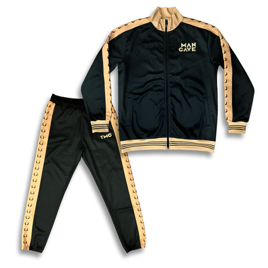 Custom Mens Polyester Tracksuit Top and Pant High Quality Fitness Tracksuit