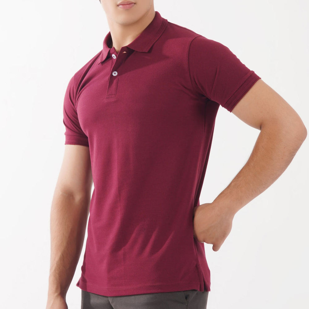 Top Design New Pakistan Made Men's For Shirts Solid Knitted Custom Logo High Quality Breathable Comfortable Fabric