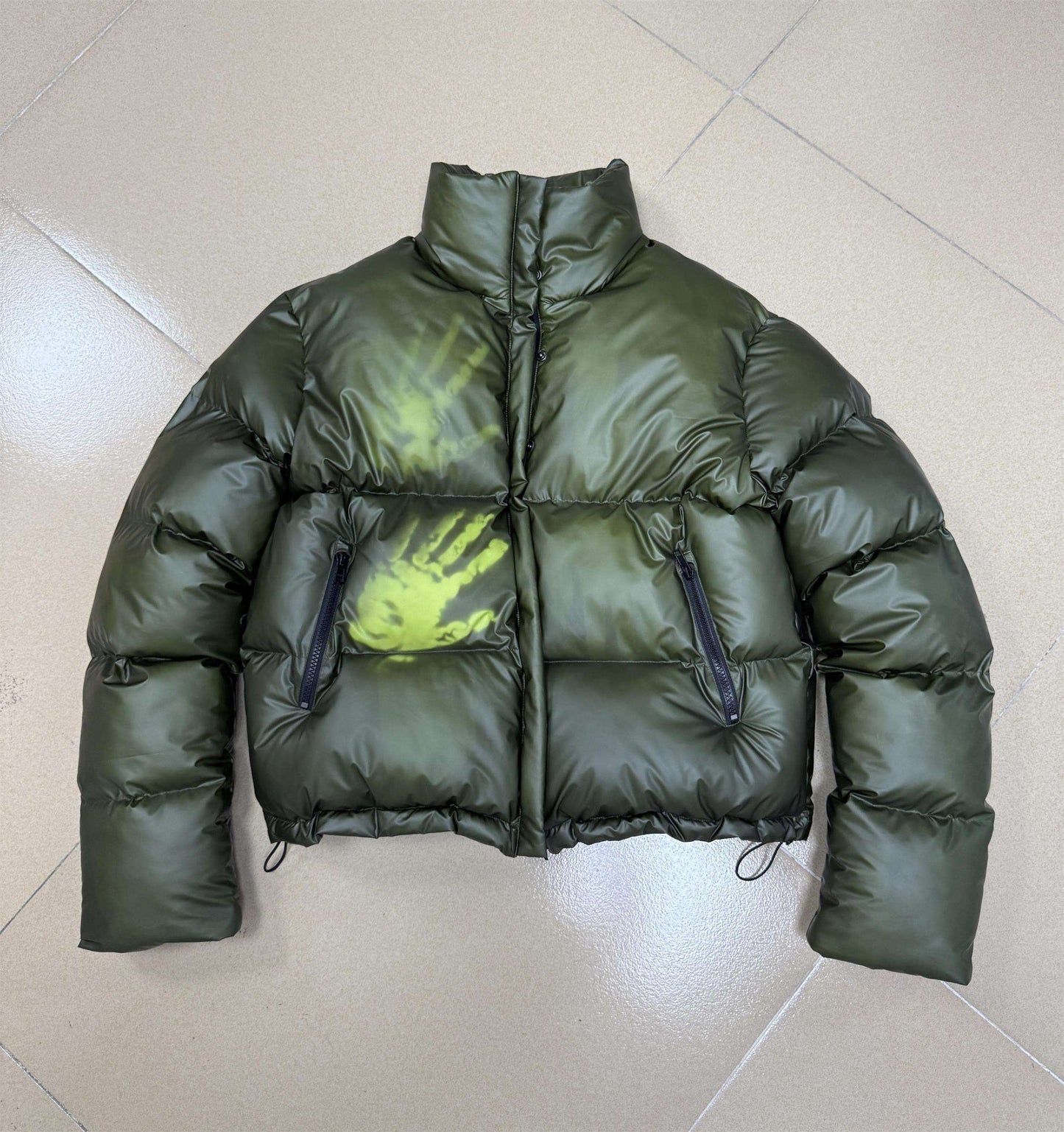 Winter Windproof Heated Thermochromatic Thick Padded Temperature Sensing Color Change Thermos Heat Reactive Puffer Jackets Men