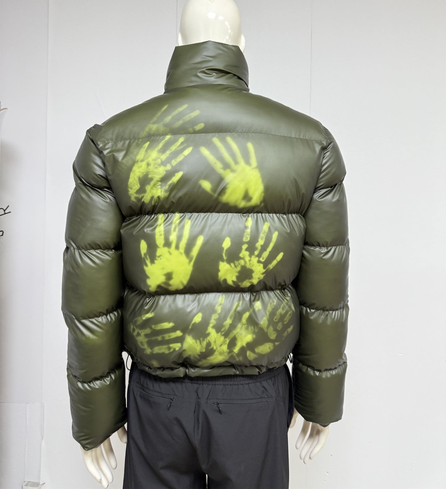 Winter Windproof Heated Thermochromatic Thick Padded Temperature Sensing Color Change Thermos Heat Reactive Puffer Jackets Men