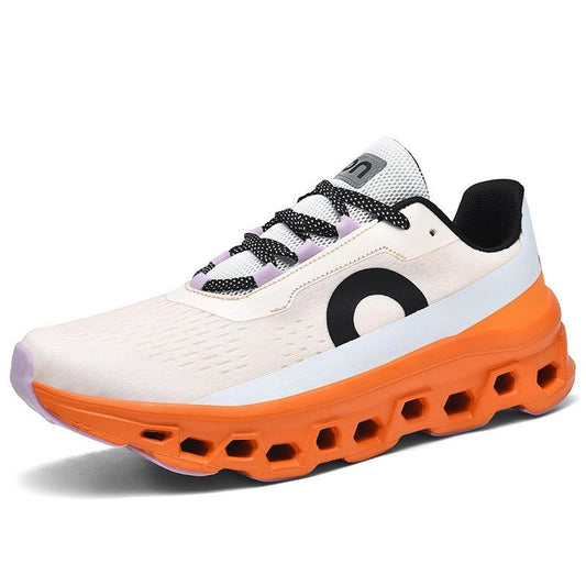 Custom Wholesale Mens Running Shoes Trendy Fashion Sneakers Breathable Mesh Summer Sports Footwear With Thick Sole Casual