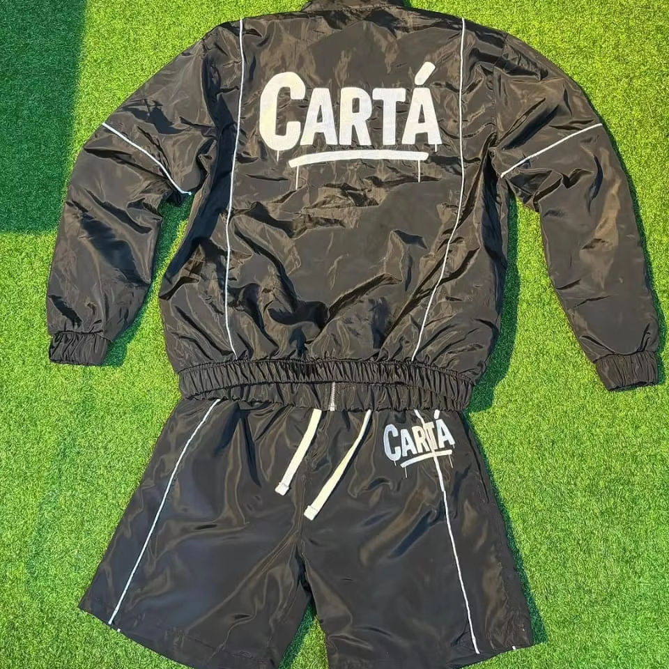 Nylon Shorts Tracksuit for Men Summer Casual Wear Two Piece Jogging Suit Custom High Quality Polyester Windbreaker Shorts Set