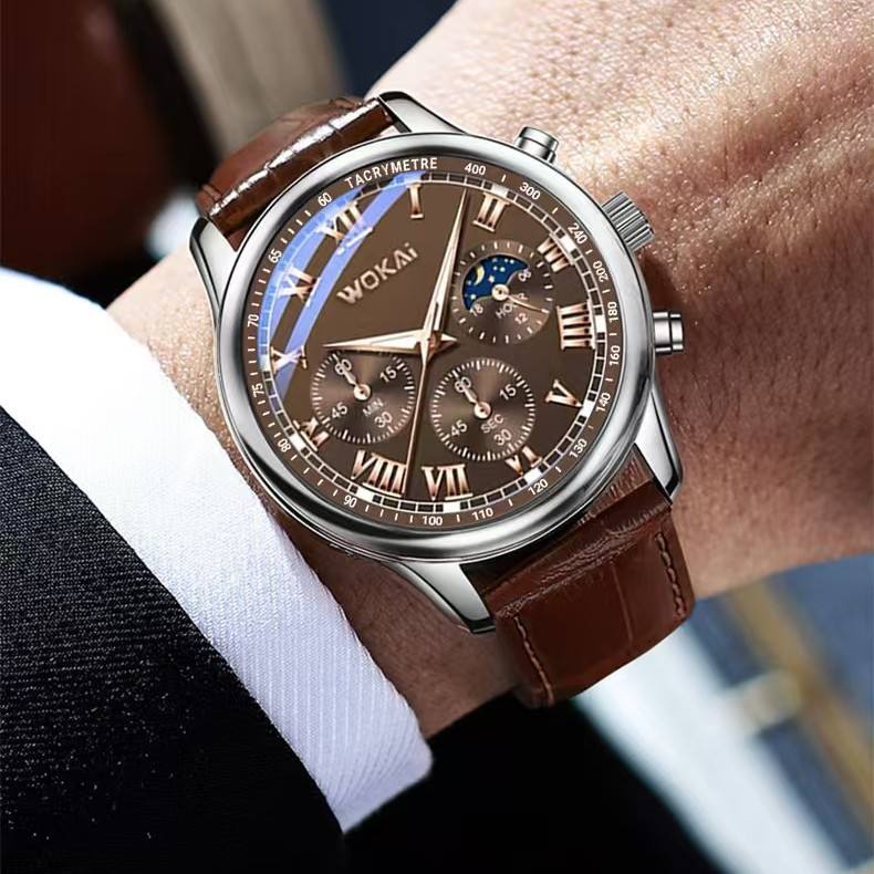 Fashion Men Watches Luxury Men Sports Quartz Wrist Watch Man Business Casual Leather Watch